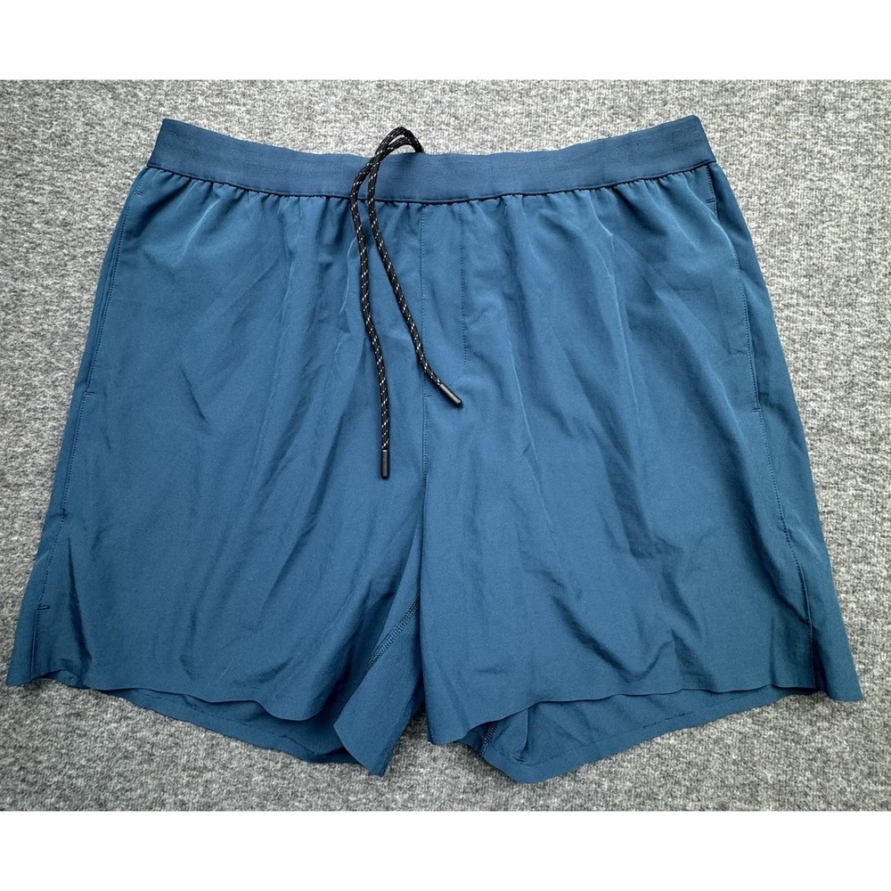 Peloton Shorts Men's Size XL 6" Lined Training Drawstring Blue Running